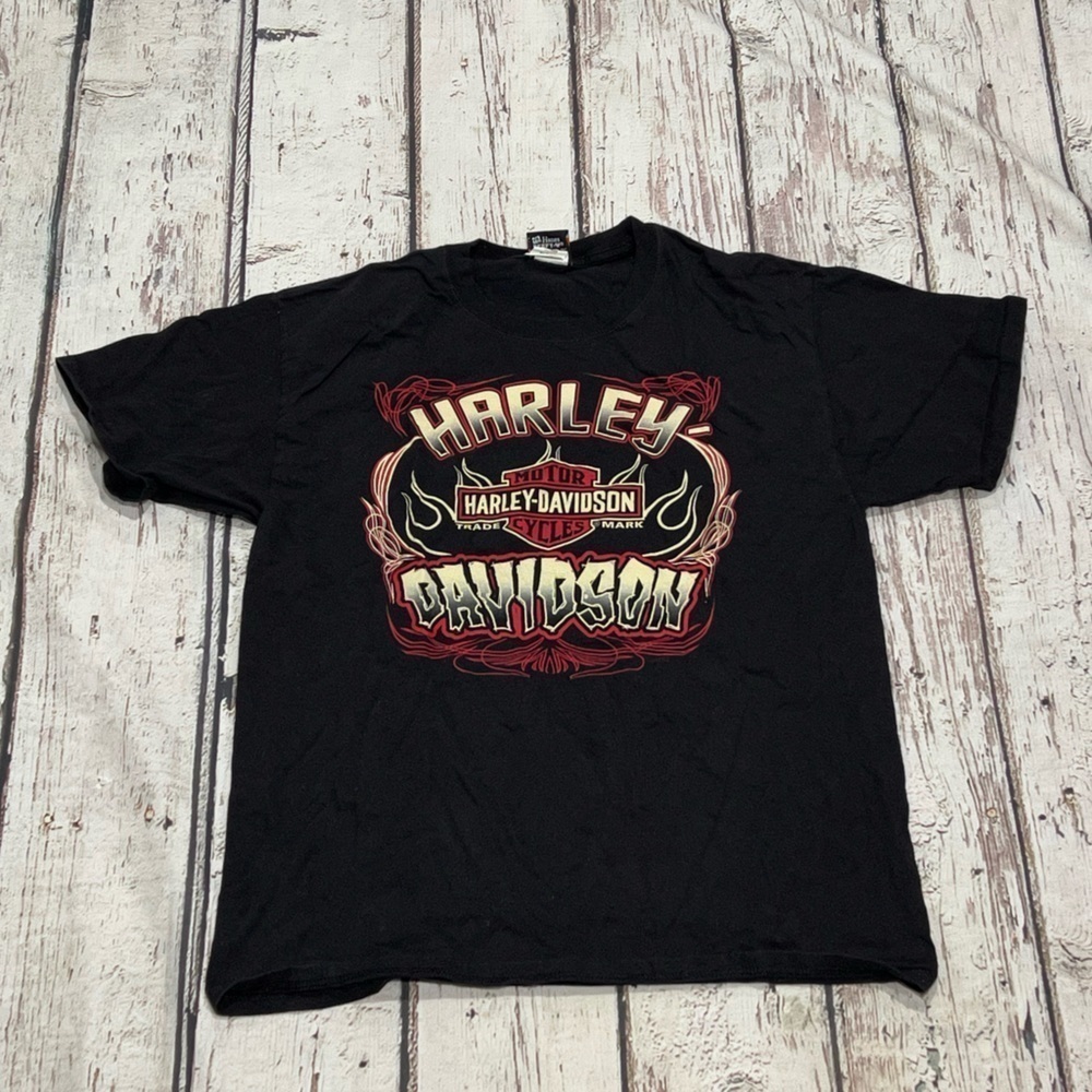 Harley-Davidson Rockford Illinois Crewneck Motorcycle Tee Tshirt